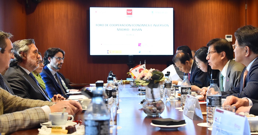 부산 마드리드 경제 투자 협력 포럼 및 상공회의소 회장 등 면담